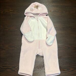 Old Navy Soft Pink and White Baby Costume